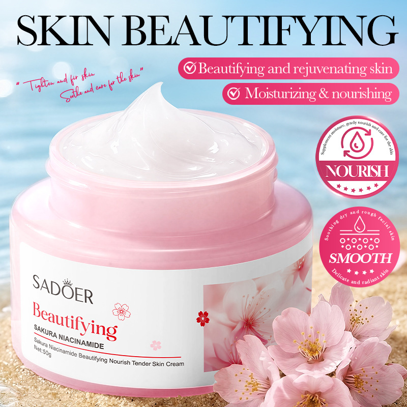 Skincare Niacinamide - Crema Facial SADOER Sakura con Niacinamida