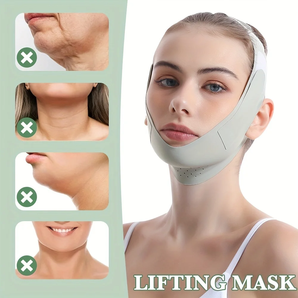 Skincare Scora - Vendaje adelgazante facial reutilizable para mujer,