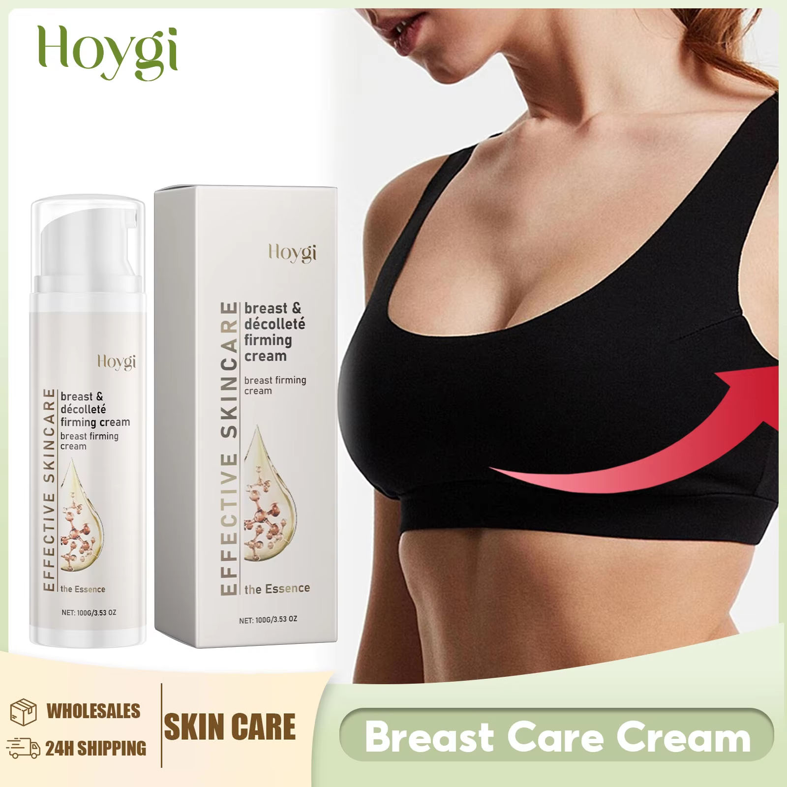 Skincare Natur E - Crema reafirmante para senos, mejora la