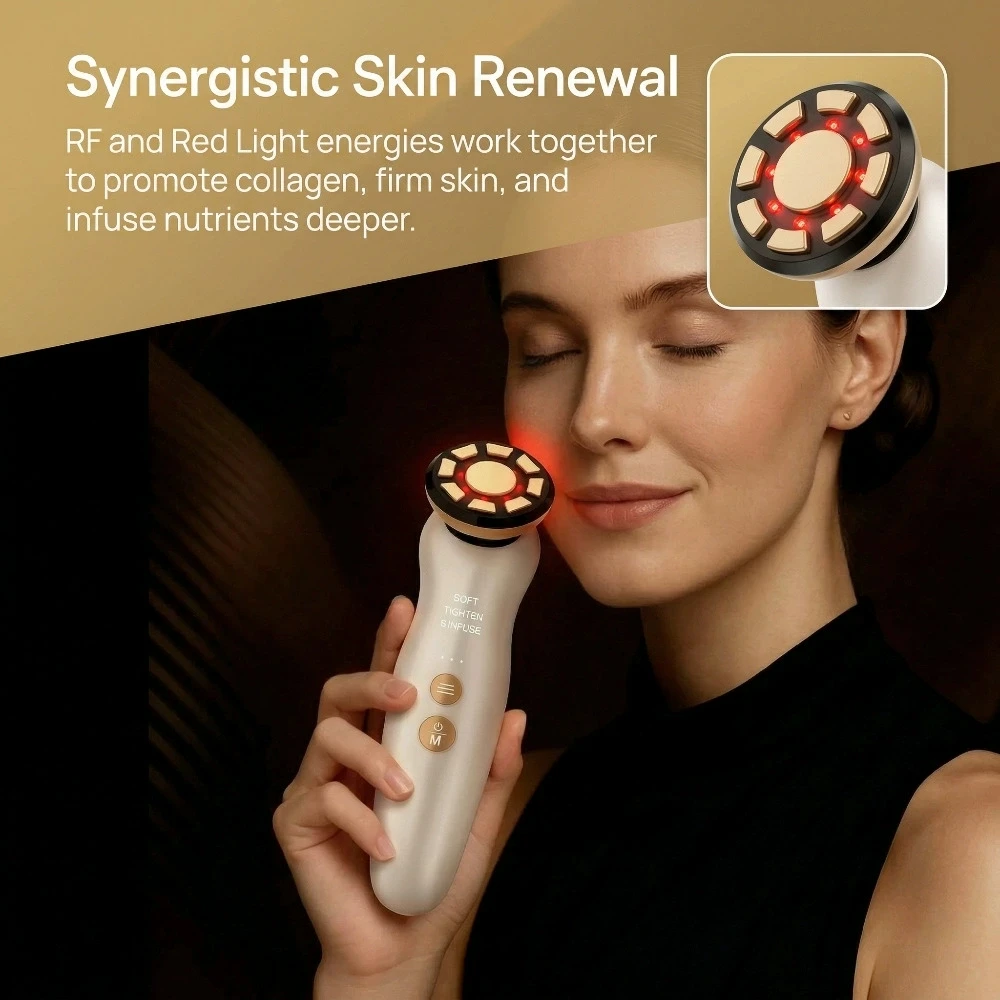 Masajeador facial RF, terapia  - Skincare Scora reseña y precio