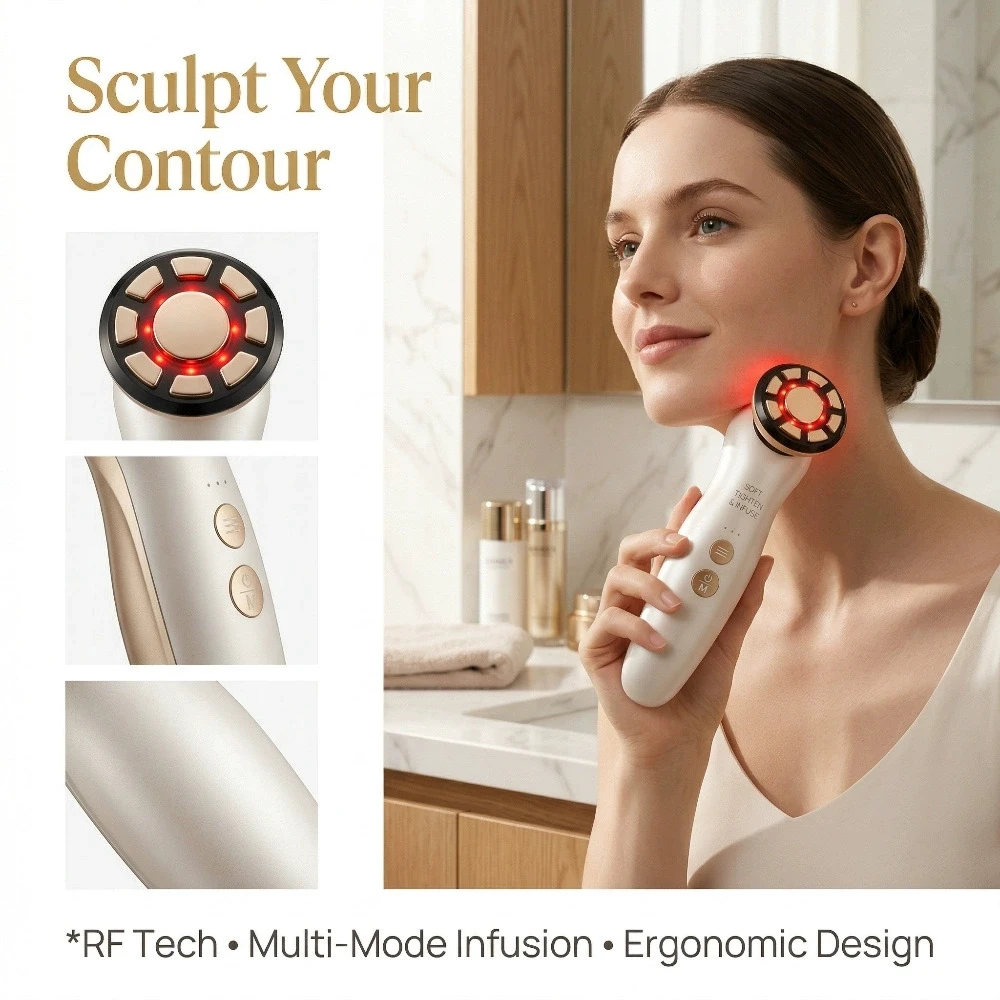 Masajeador facial RF, terapia  - Skincare Scora reseña y precio