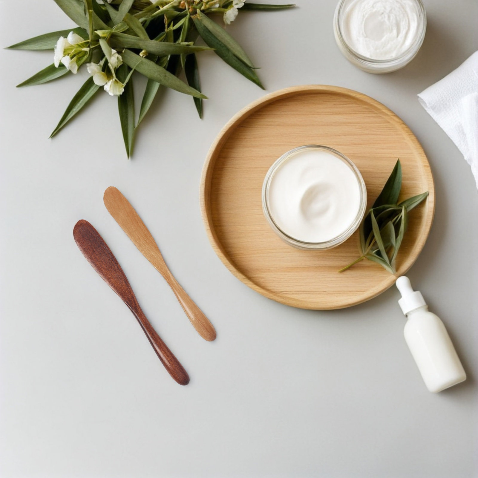 Juego de 2 Espátulas de Madera - Skincare Natur E reseña y precio